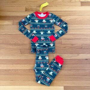 Hanna Andersson New Red Green Star Wars Yoda Christmas Holiday Pajamas 120 6-7